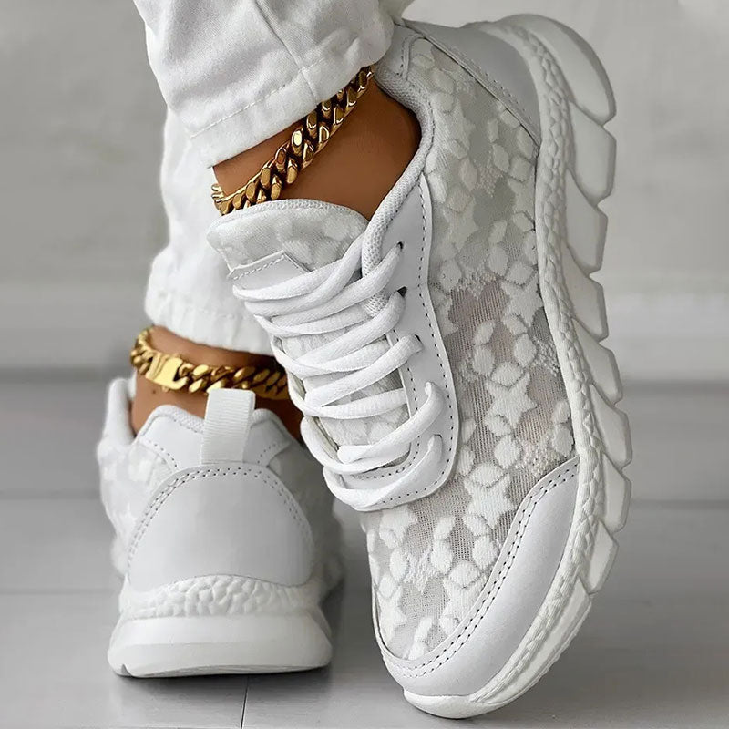 Nola - Komfortable hvide sneakers