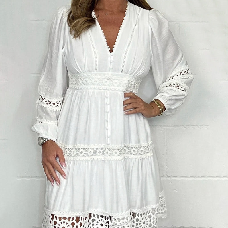 Anya - Vintage blondekjole til damer