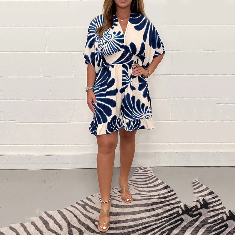 Amani - Casual jumpsuit til damer med print