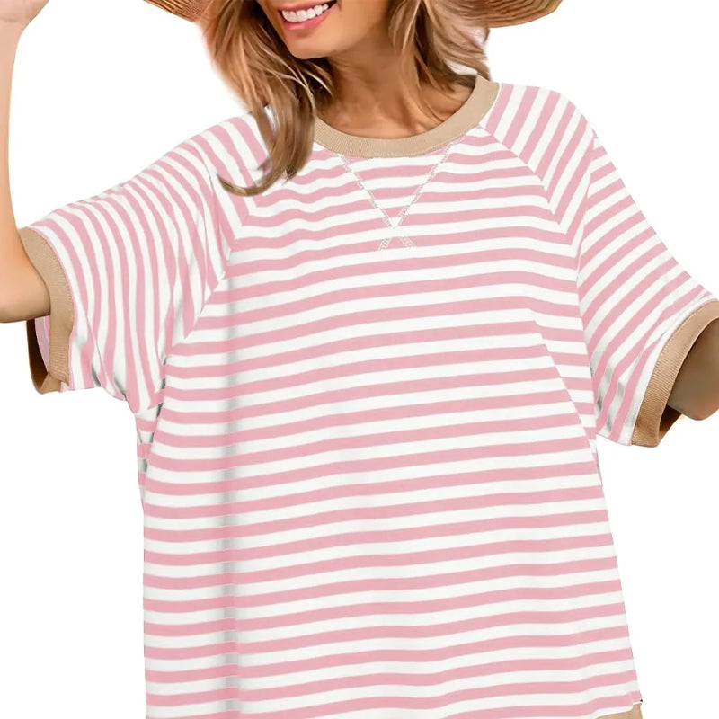 Puck - Casual stribet T-shirt