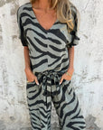 Alina - Todelt sæt med zebraprint til kvinder