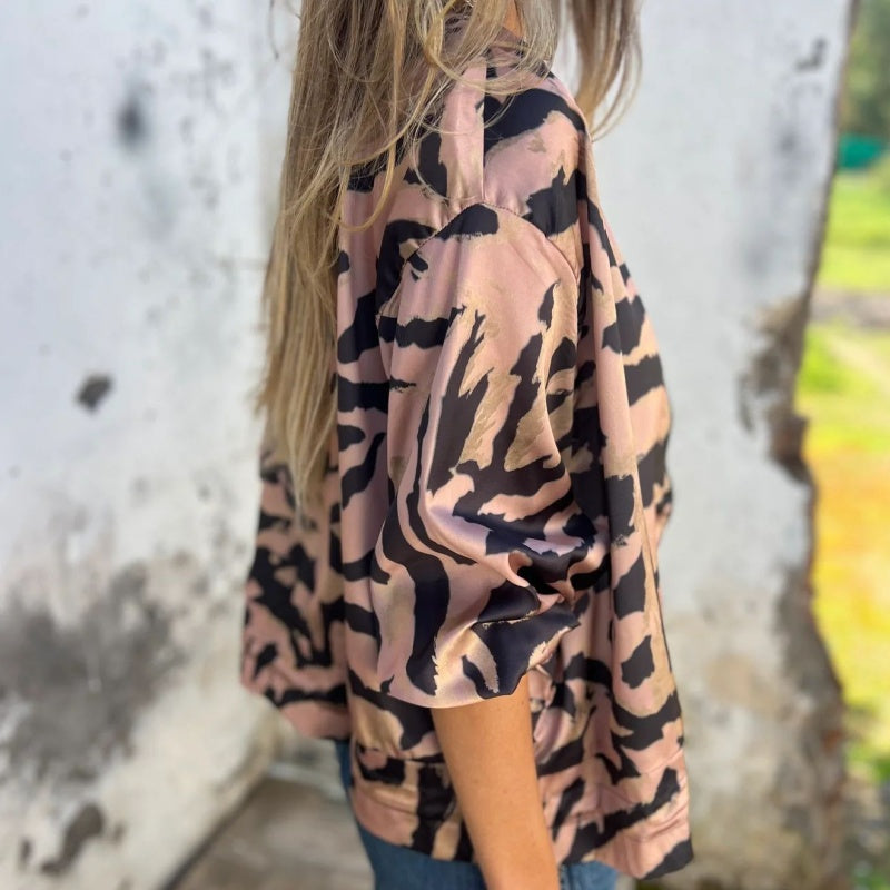 Hermione - Smuk jakke med zebraprint