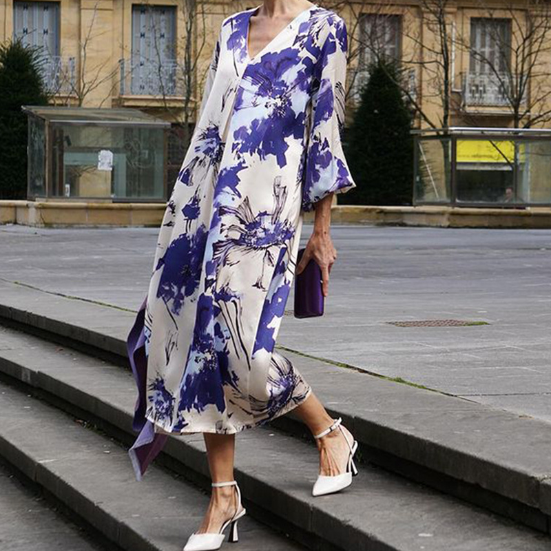 Ariadne - Elegant lilla maxikjole