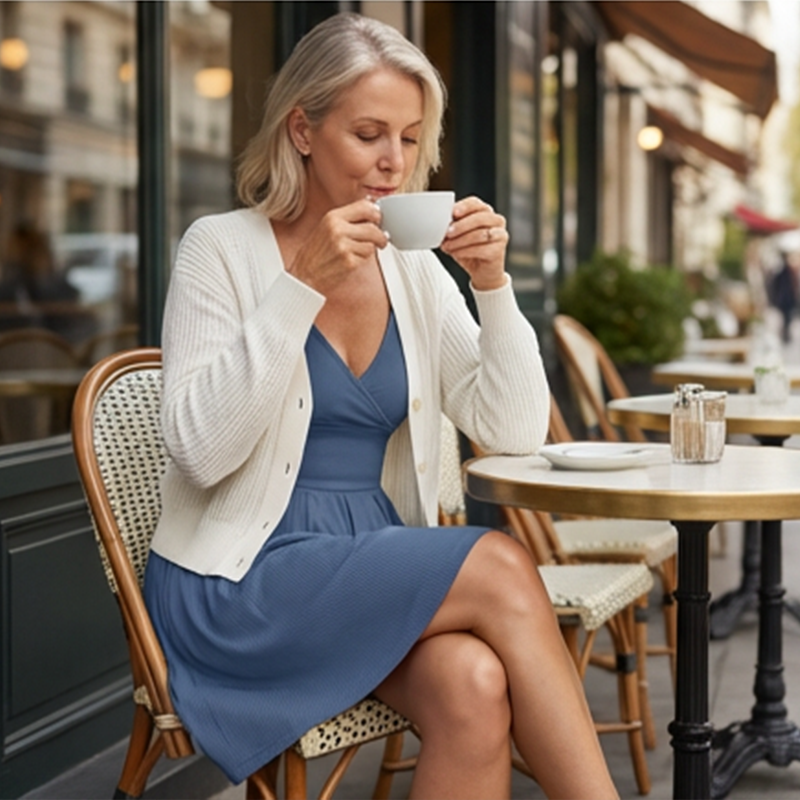 Mirestra - Jumpsuit til damer med shorts i ribstof og integreret nederdel med vidde